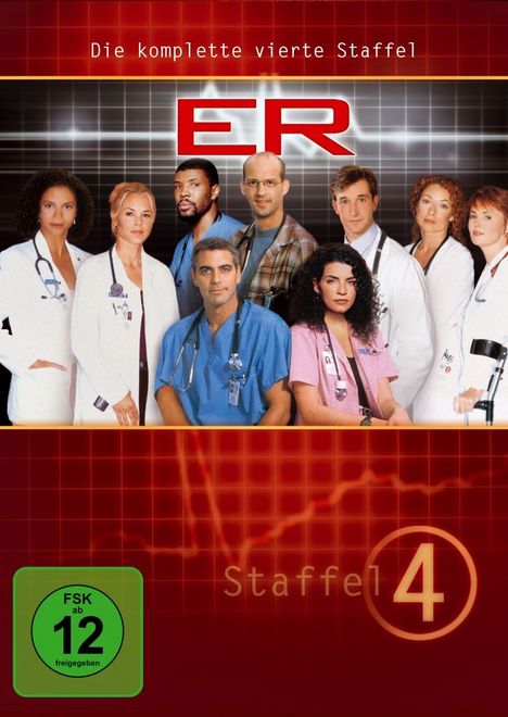 E.R. Emergency Room Staffel 4, 4 DVDs