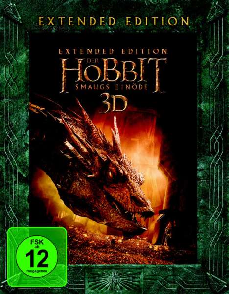 Der Hobbit: Smaugs Einöde (Extended Edition) (3D &amp; 2D Blu-ray), 5 Blu-ray Discs
