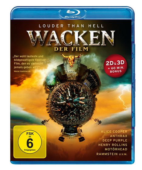 Wacken - Der Film (3D &amp; 2D Blu-ray), Blu-ray Disc