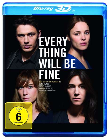 Every Thing Will Be Fine (3D &amp; 2D Blu-ray), 2 Blu-ray Discs