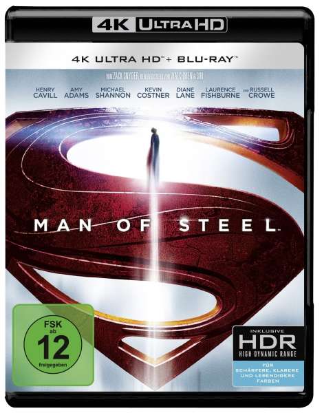Man Of Steel (Ultra HD Blu-ray &amp; Blu-ray), 1 Ultra HD Blu-ray und 1 Blu-ray Disc