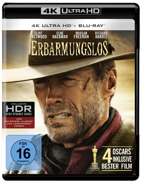 Erbarmungslos (Ultra HD Blu-ray &amp; Blu-ray), 1 Ultra HD Blu-ray und 1 Blu-ray Disc