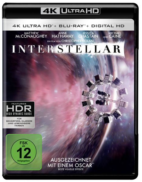 Interstellar (Ultra HD Blu-ray &amp; Blu-ray), 1 Ultra HD Blu-ray und 2 Blu-ray Discs
