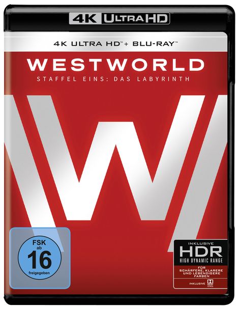 Westworld Staffel 1: Das Labyrinth (Ultra HD Blu-ray &amp; Blu-ray), 3 Ultra HD Blu-rays und 3 Blu-ray Discs