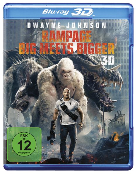 Rampage (2018) (3D Blu-ray), Blu-ray Disc