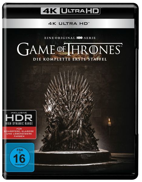 Game of Thrones Season 1 (Ultra HD Blu-ray), 4 Ultra HD Blu-rays