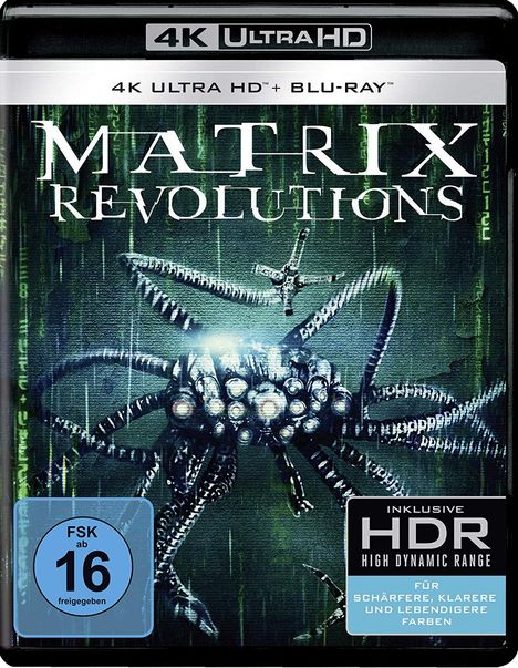 Matrix Revolutions (Ultra HD Blu-ray &amp; Blu-ray), 1 Ultra HD Blu-ray und 1 Blu-ray Disc