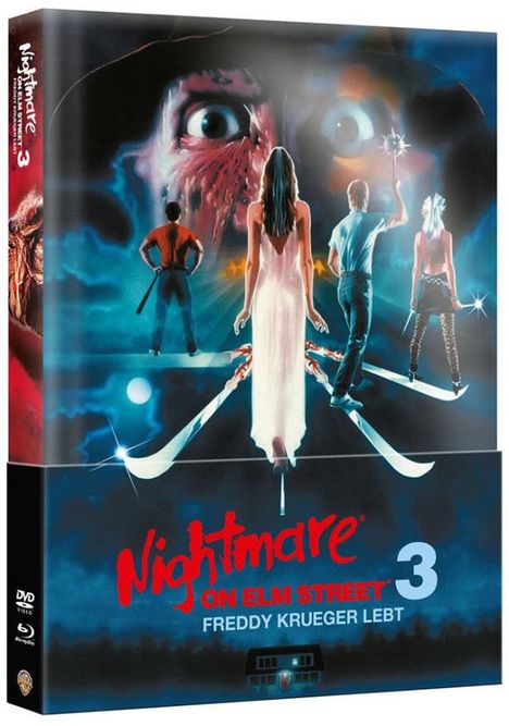 Nightmare on Elm Street 3: Freddy Krüger lebt (Blu-ray &amp; DVD im wattierten Mediabook), 1 Blu-ray Disc und 1 DVD
