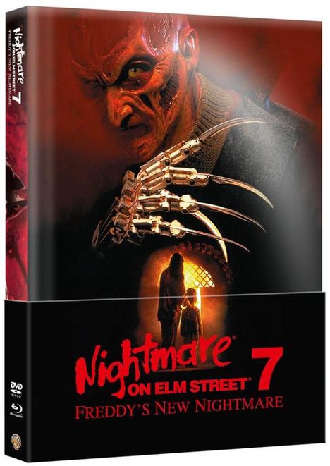Nightmare on Elm Street 7: Freddy's New Nightmare (Blu-ray &amp; DVD im wattierten Mediabook), 1 Blu-ray Disc und 1 DVD