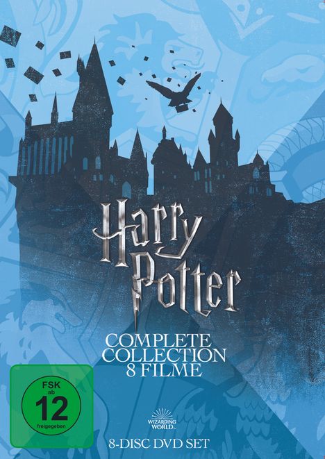 Harry Potter Complete Collection (8 Filme), 8 DVDs