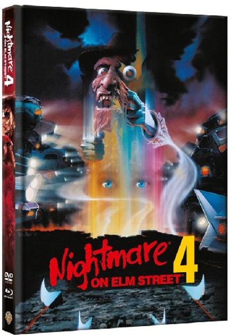 Nightmare on Elm Street 4 (Blu-ray &amp; DVD im Mediabook), 1 Blu-ray Disc und 1 DVD