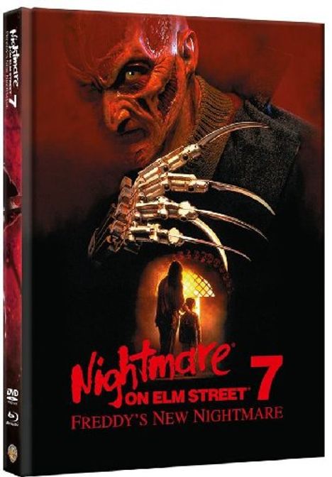 Nightmare on Elm Street 7: Freddy's New Nightmare (Blu-ray &amp; DVD im Mediabook), 1 Blu-ray Disc und 1 DVD