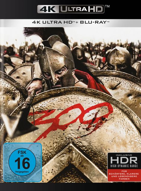 300 (Ultra HD Blu-ray &amp; Blu-ray), 1 Ultra HD Blu-ray und 1 Blu-ray Disc