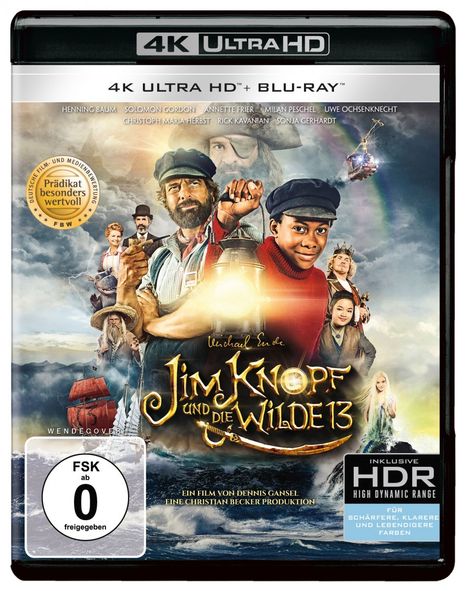 Jim Knopf und die Wilde 13 (Ultra HD Blu-ray &amp; Blu-ray), 1 Ultra HD Blu-ray und 1 Blu-ray Disc