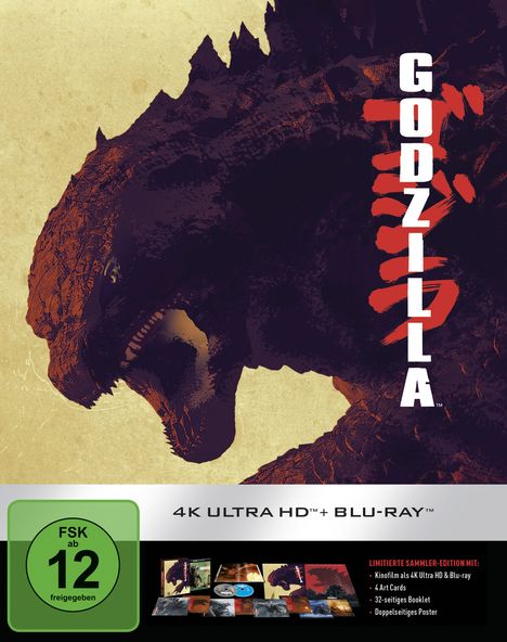 Godzilla (2014) (Ultimate Collector's Edition) (Ultra HD Blu-ray &amp; Blu-ray), 1 Ultra HD Blu-ray und 1 Blu-ray Disc