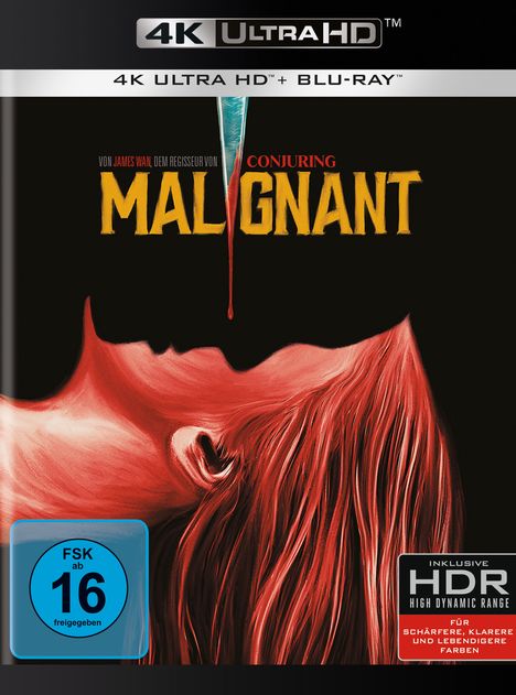 Malignant (Ultra Blu-ray &amp; Blu-ray), 1 Ultra HD Blu-ray und 1 Blu-ray Disc