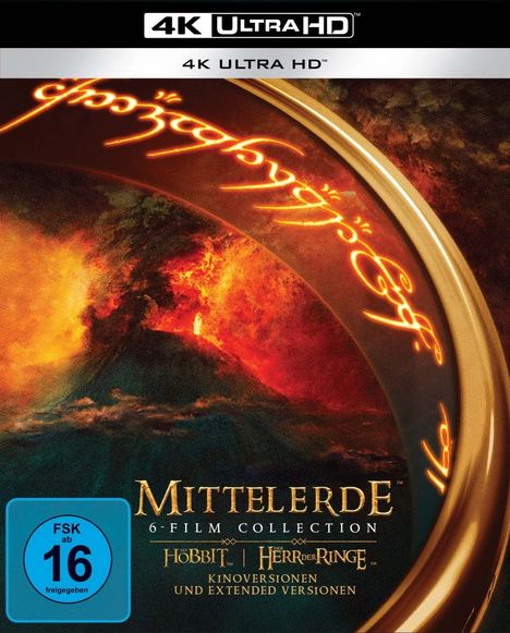 Mittelerde 6-Film Collection (Ultra HD Blu-ray), 15 Ultra HD Blu-rays