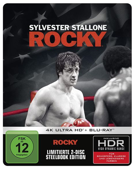 Rocky (Ultra HD Blu-ray &amp; Blu-ray im Steelbook), 1 Ultra HD Blu-ray und 1 Blu-ray Disc