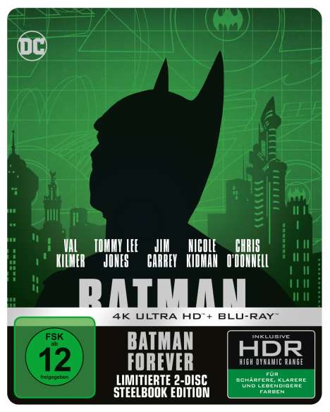 Batman Forever (Ultra HD Blu-ray &amp; Blu-ray im Steelbook), 1 Ultra HD Blu-ray und 1 Blu-ray Disc
