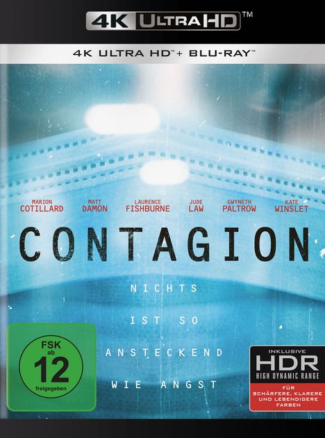 Contagion (Ultra HD Blu-ray &amp; Blu-ray), 1 Ultra HD Blu-ray und 1 Blu-ray Disc