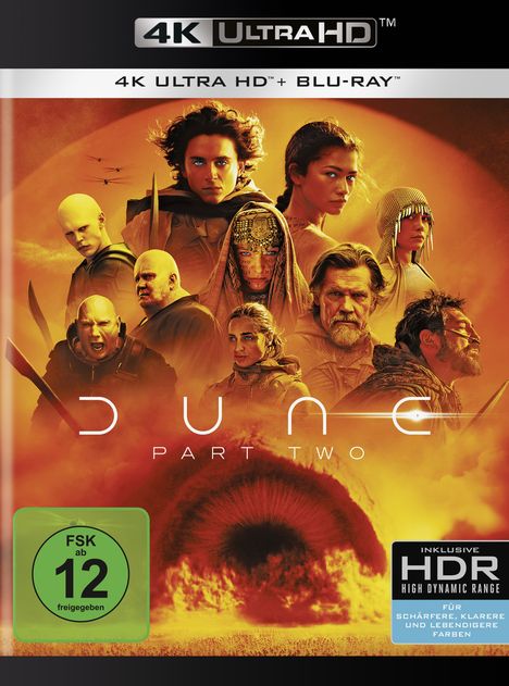 Dune: Part Two (Ultra HD Blu-ray &amp; Blu-ray), 1 Ultra HD Blu-ray und 1 Blu-ray Disc