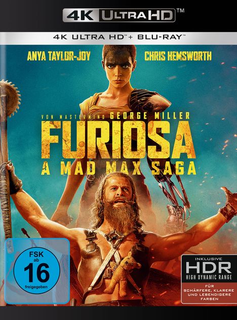 Furiosa: A Mad Max Saga (Ultra HD Blu-ray &amp; Blu-ray), 1 Ultra HD Blu-ray und 1 Blu-ray Disc