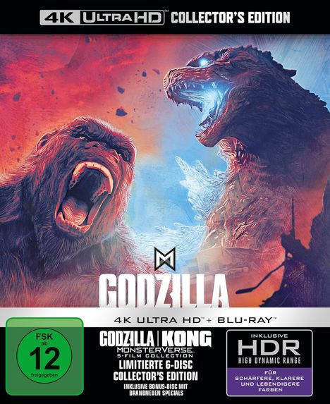 Monsterverse (Collector's Edition) (Ultra HD Blu-ray), 5 Ultra HD Blu-rays und 1 Blu-ray Disc
