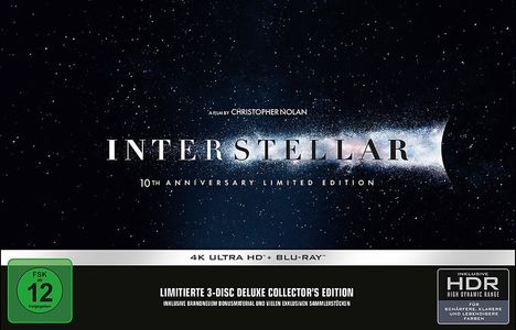 Interstellar (Ultimate Collector's Edition) (Ultra HD Blu-ray &amp; Blu-ray im Steelbook), 1 Ultra HD Blu-ray und 2 Blu-ray Discs