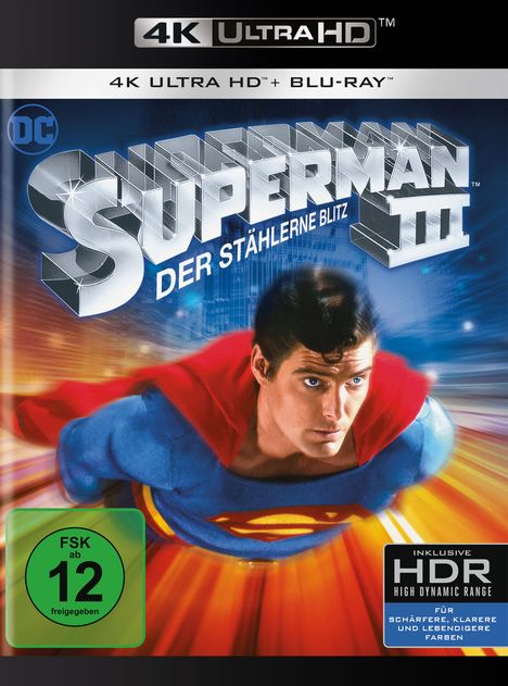 Superman 3: Der stählerne Blitz (Ultra HD Blu-ray &amp; Blu-ray), 1 Ultra HD Blu-ray und 1 Blu-ray Disc