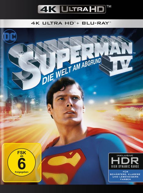 Superman 4: Die Welt am Abgrund (Ultra HD Blu-ray &amp; Blu-ray), 1 Ultra HD Blu-ray und 1 Blu-ray Disc