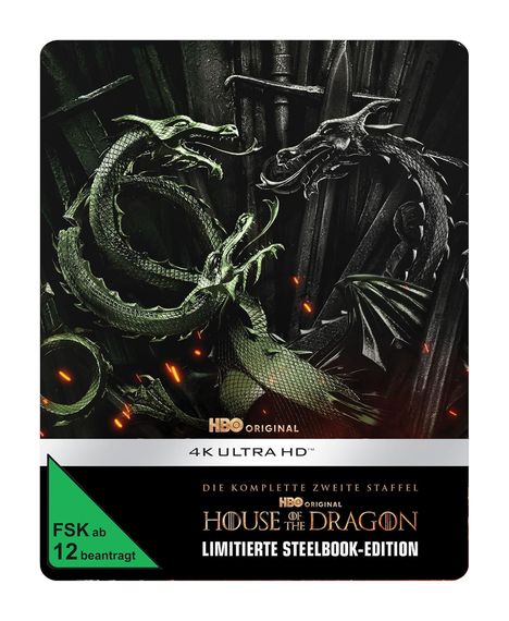 House of the Dragon Staffel 2 (Ultra HD Blu-ray im Steelbook), 4 Ultra HD Blu-rays