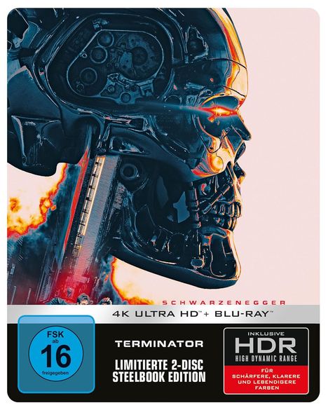 Terminator (Ultra HD Blu-ray &amp; Blu-ray im Steelbook), 1 Ultra HD Blu-ray und 1 Blu-ray Disc