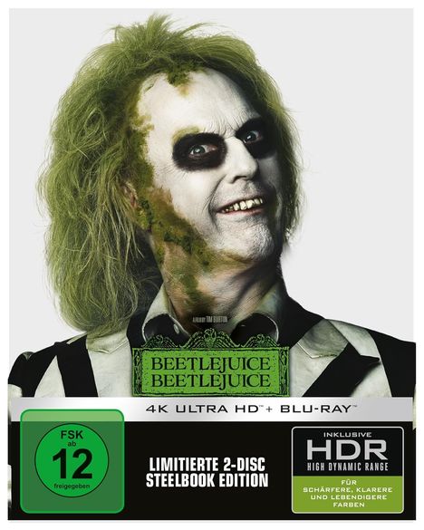 Beetlejuice Beetlejuice (Ultra HD Blu-ray &amp; Blu-ray im Steelbook), 1 Ultra HD Blu-ray und 1 Blu-ray Disc