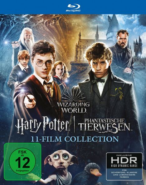 Wizarding World (Harry Potter &amp; Phantastische Tierwesen) (11-Film Collection) (Blu-ray), 11 Blu-ray Discs