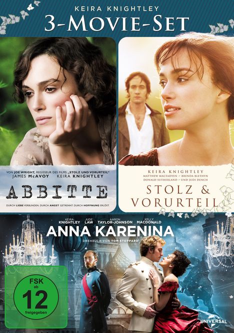 Keira Knightley: 3-Movie-Set, 3 DVDs