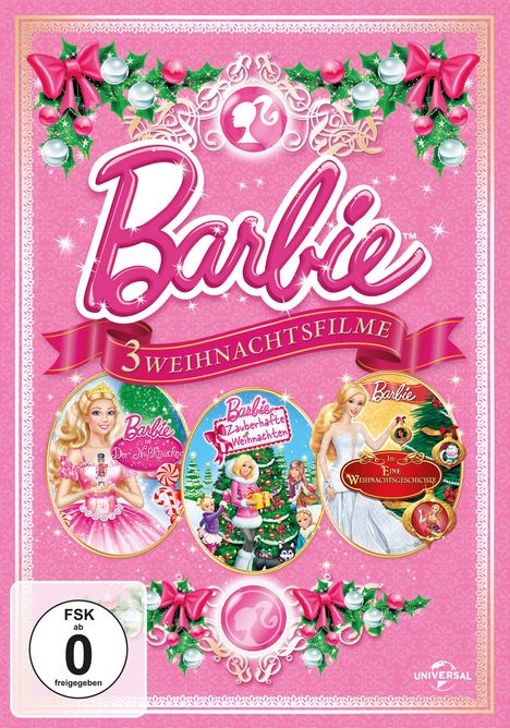Barbie - 3 Weihnachtsfilme, 3 DVDs