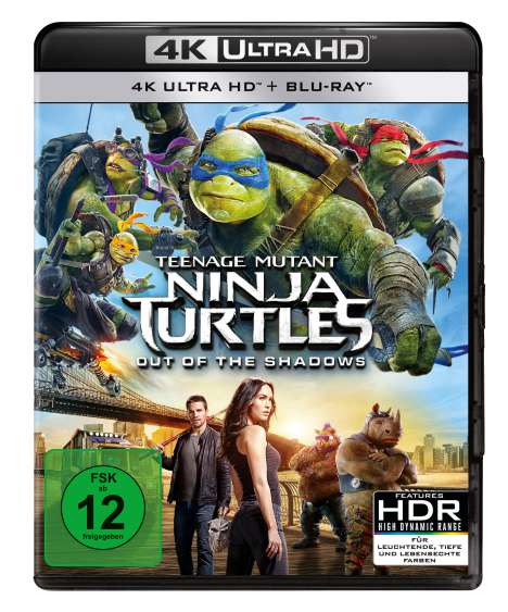 Teenage Mutant Ninja Turtles - Out of the Shadows (Ultra HD Blu-ray), Ultra HD Blu-ray