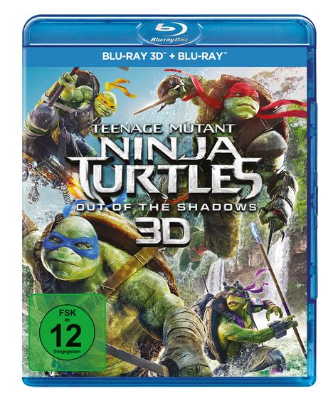 Teenage Mutant Ninja Turtles - Out of the Shadows (3D &amp; 2D Blu-ray), 2 Blu-ray Discs