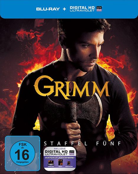 Grimm Staffel 5 (Blu-ray im Steelbook), 5 Blu-ray Discs