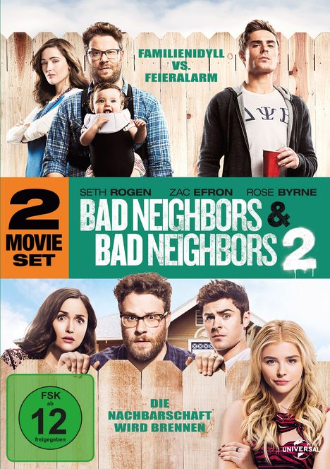 Bad Neighbors / Bad Neighbors 2, 2 DVDs