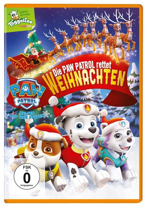 Paw Patrol: Die Paw Patrol rettet Weihnachten, DVD