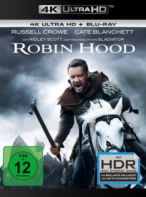 Robin Hood (Director's Cut &amp; Kinofassung) (Ultra HD Blu-ray &amp; Blu-ray), 1 Ultra HD Blu-ray und 1 Blu-ray Disc