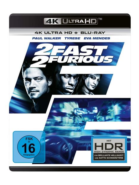 2 Fast 2 Furious (Ultra HD Blu-ray &amp; Blu-ray), 1 Ultra HD Blu-ray und 1 Blu-ray Disc