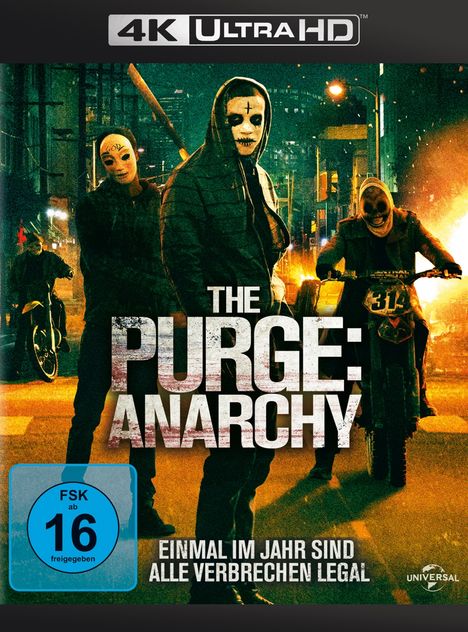 The Purge: Election Year (Ultra HD Blu-ray &amp; Blu-ray), 1 Ultra HD Blu-ray und 1 Blu-ray Disc