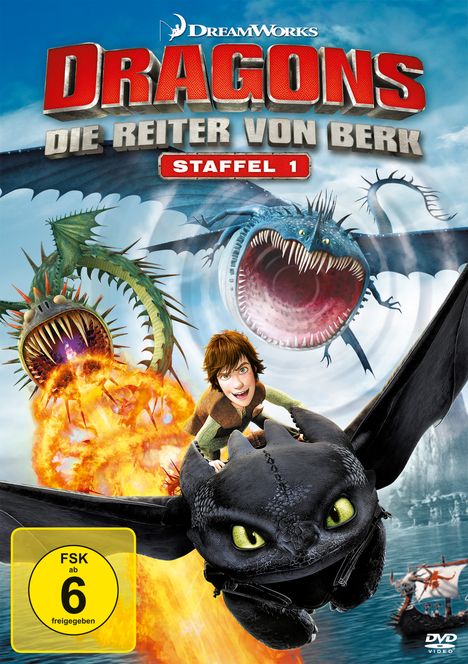 Dragons Staffel 1: Die Reiter von Berk Vol. 1-4, 4 DVDs