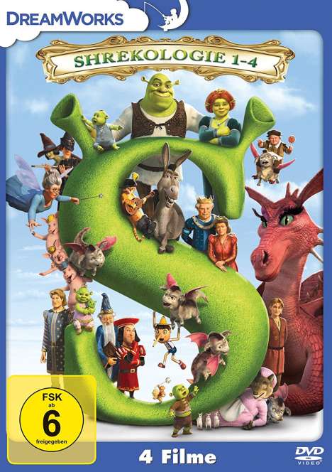 Shrekologie 1-4, 4 DVDs