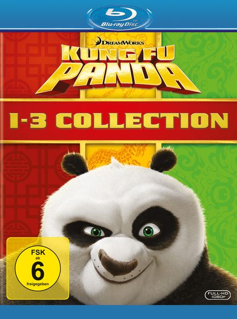Kung Fu Panda 1-3 (Blu-ray), 3 Blu-ray Discs