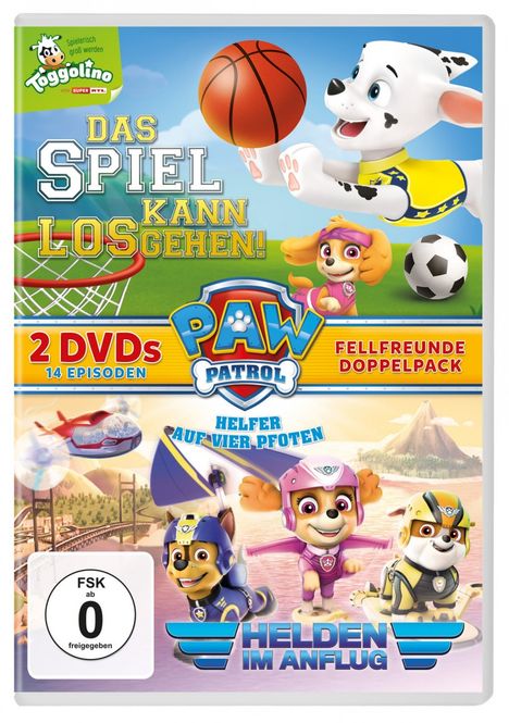 Paw Patrol: Das Spiel kann losgehen / Paw Patrol: Helden im Anflug, DVD