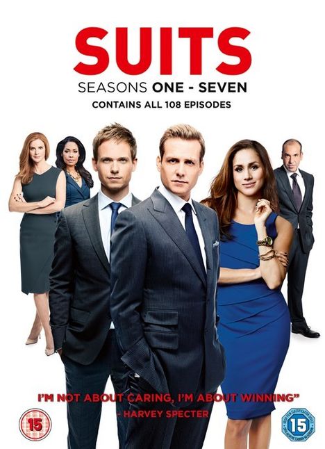 Suits Season 1-7 (UK-Import), 28 DVDs