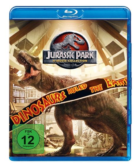 Jurassic Park 4-Movie-Collection (Blu-ray), 4 Blu-ray Discs